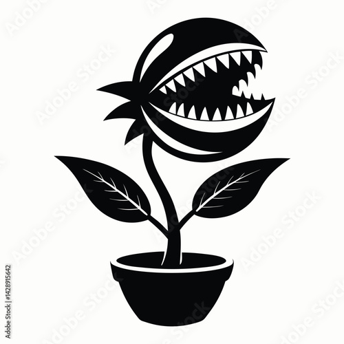 Venus Flytrap Vector Illustration