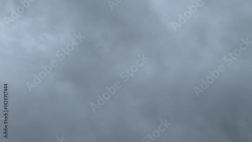 beautiful cloudy and snowy sky in timelapse