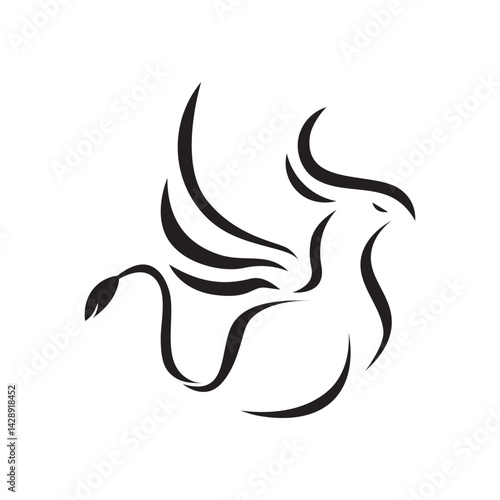 Griffin icon logo vector