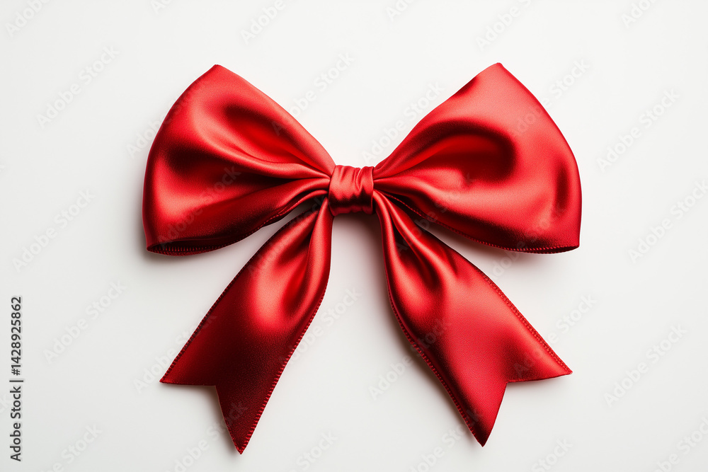 red bow isolated on white background red bow isolated on white background