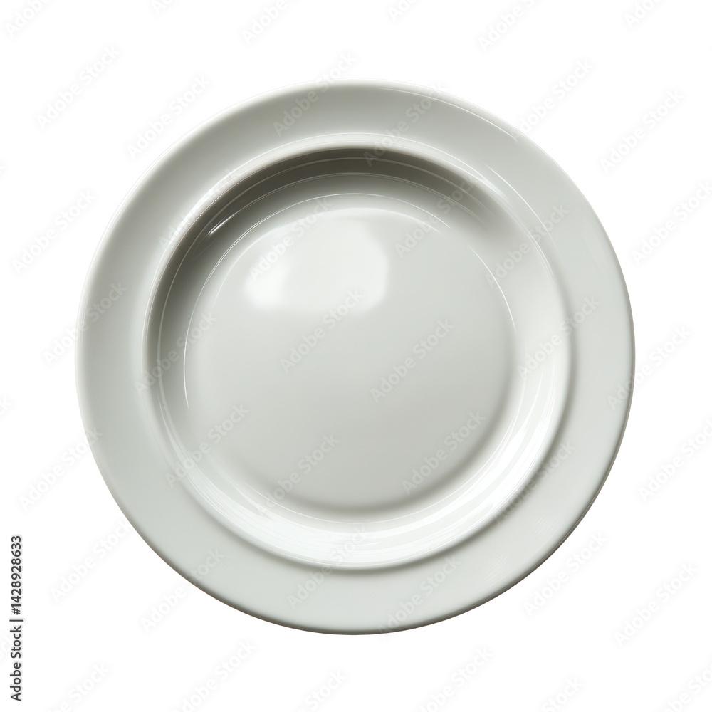 Elegant Ceramic Plate on a Black Background on white background Elegant Ceramic Plate on a Black Background on white background