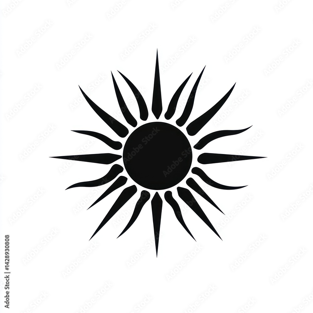 Naklejka premium Sunburst Icon