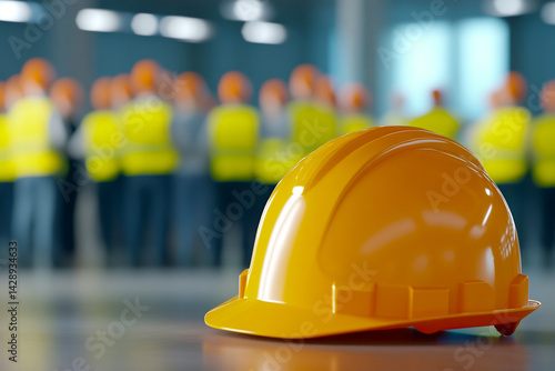 Protective Helmet on Worksite