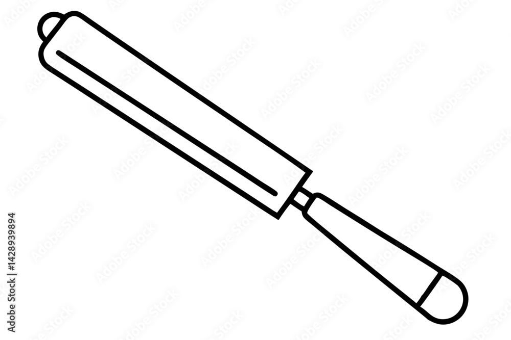 Sculpting Tool Line Art Vector Illustration Sculpting Tool Line Art Vector Illustration