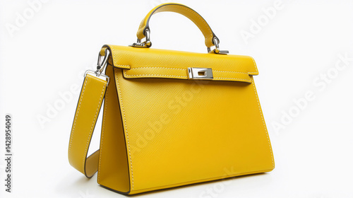 Obraz na płótnie Chic yellow handbag perfect for stylish outings and events Generative AI w salonie