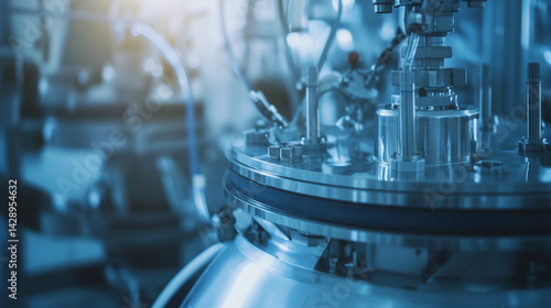Obraz na płótnie Close-up view of a thorium nuclear reactor design Generative AI w salonie