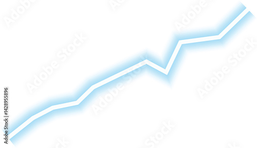 Diagram showing a line moving upward in a single continuous motion.