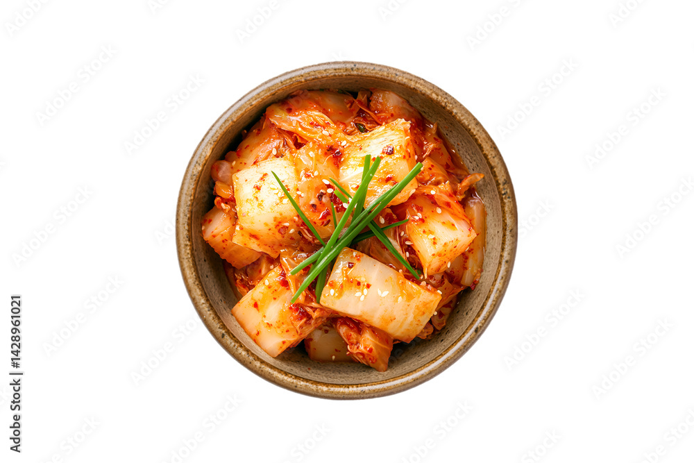 Delicious Kimchi in a Bowl Spicy Korean Food Garnish Delicious Kimchi in a Bowl Spicy Korean Food Garnish