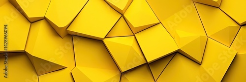 yellow abstract geometric background 