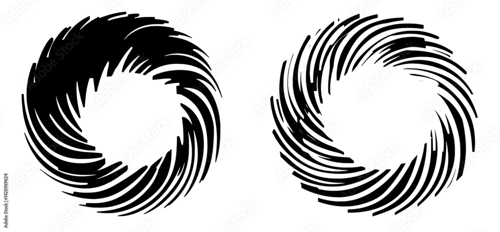 Unique abstract design featuring swirling patterns in contrasting black and white, evoking a sense of motion and depth Unique abstract design featuring swirling patterns in contrasting black and white, evoking a sense of motion and depth