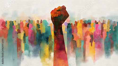 Juneteenth holiday or June Teenth commemorating the end of slavery as a Social justice concept or Emancipation Day representing freedom and equal rights celebration.