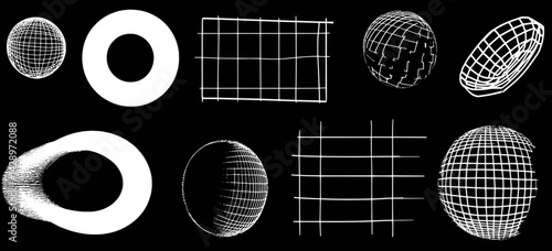 Visual exploration of three-dimensional shapes against a black backdrop showcasing the interplay of light and shadow