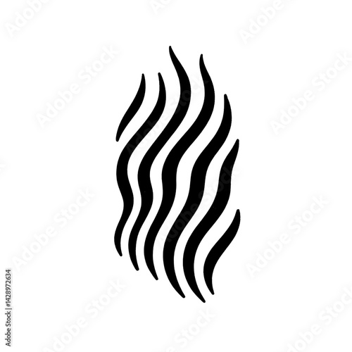 Abstract wave pattern design created with flowing lines evokes a sense of calm and movement ideal for modern art enthusiasts
