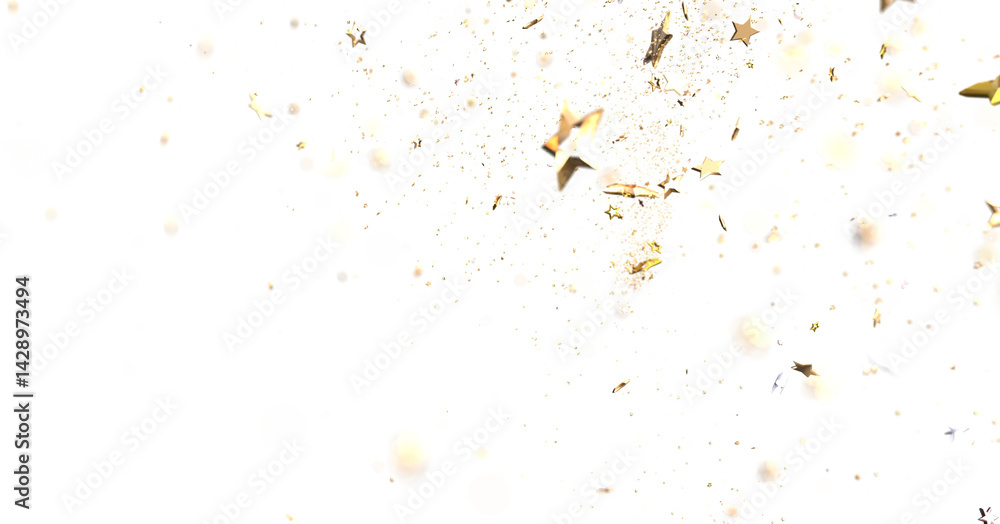 Drifting Christmas Stardust: Captivating 3D Illustration of Descending Stardust Particles for the Holidays Drifting Christmas Stardust: Captivating 3D Illustration of Descending Stardust Particles for the Holidays