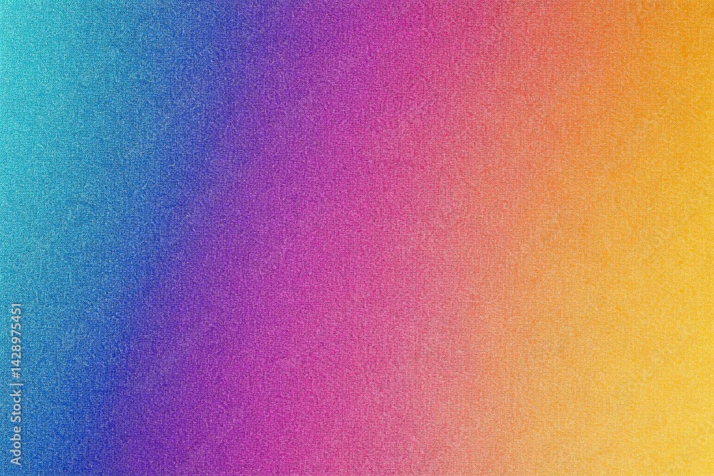Color Gradient Background with Blue, Purple, and Orange, noise texture effect, large banner copy space ,abstract noise texture banner
