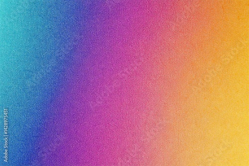 Obraz na płótnie Color Gradient Background with Blue, Purple, and Orange, noise texture effect, large banner copy space ,abstract noise texture banner w salonie
