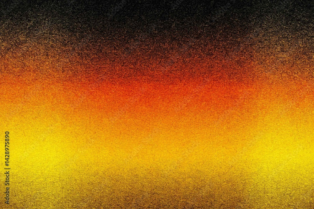Abstract Yellow to Black Gradient Background, noise texture effect, large banner copy space ,abstract noise texture banner