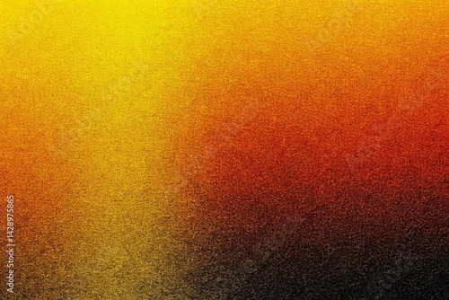 Obraz na płótnie Abstract Yellow to Black Gradient Background, noise texture effect, large banner copy space ,abstract noise texture banner w salonie