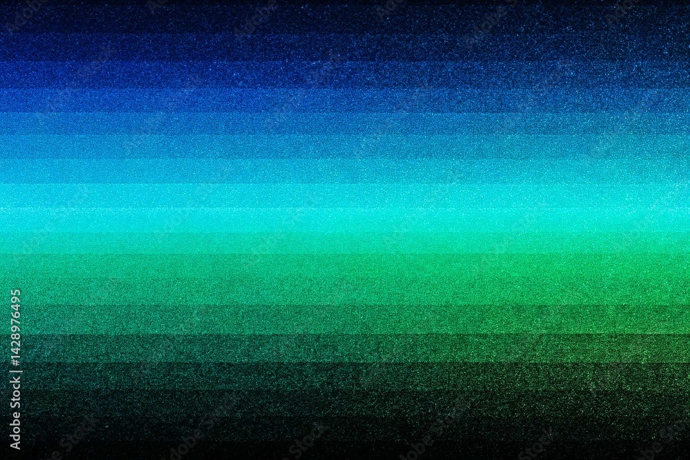 Gradient Abstract Background in Blue and Green, noise texture effect, large banner copy space ,abstract noise texture banner