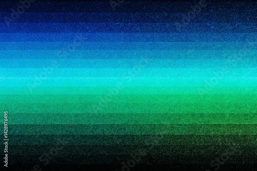 Obraz na płótnie Gradient Abstract Background in Blue and Green, noise texture effect, large banner copy space ,abstract noise texture banner w salonie