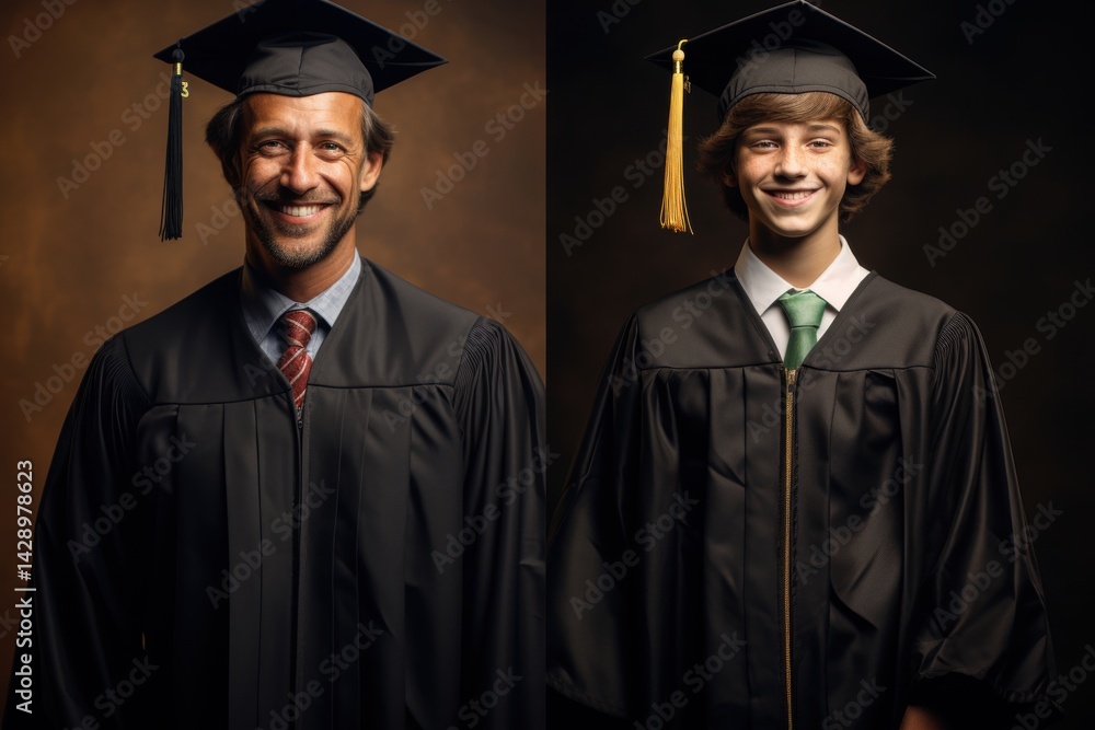 Fototapeta premium Graduate Caps and Gowns