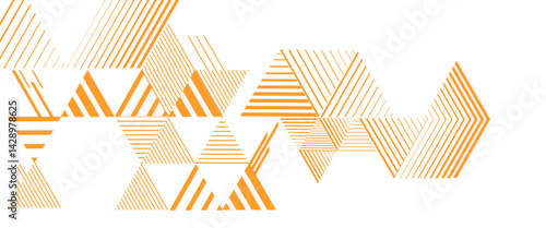 Vector abstract background line design triangles artistic retro style design