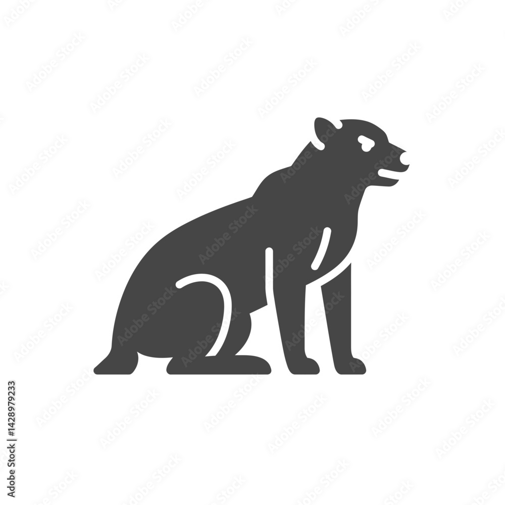 Fototapeta premium Nature Danger Symbol Wild Animal Attack Representing Wildlife Related Accident Threat