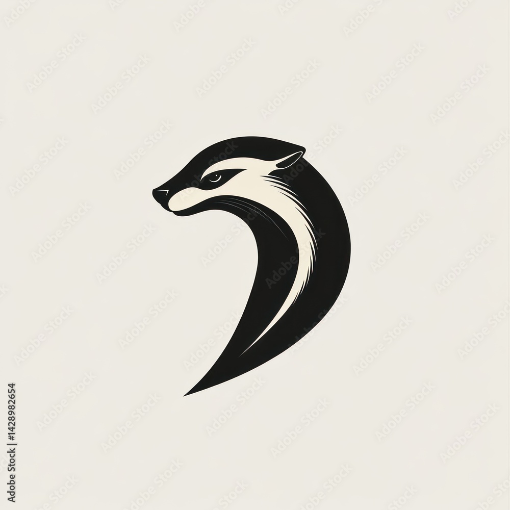 Fototapeta premium Otter Logo