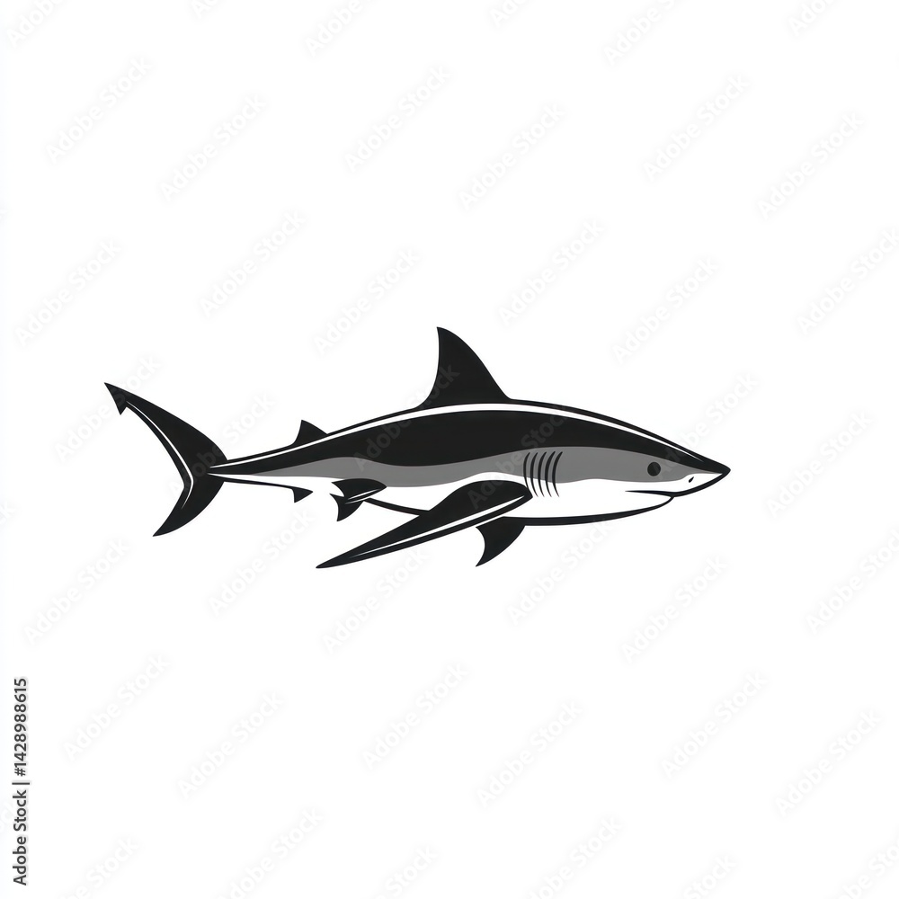 Fototapeta premium Shark Logo