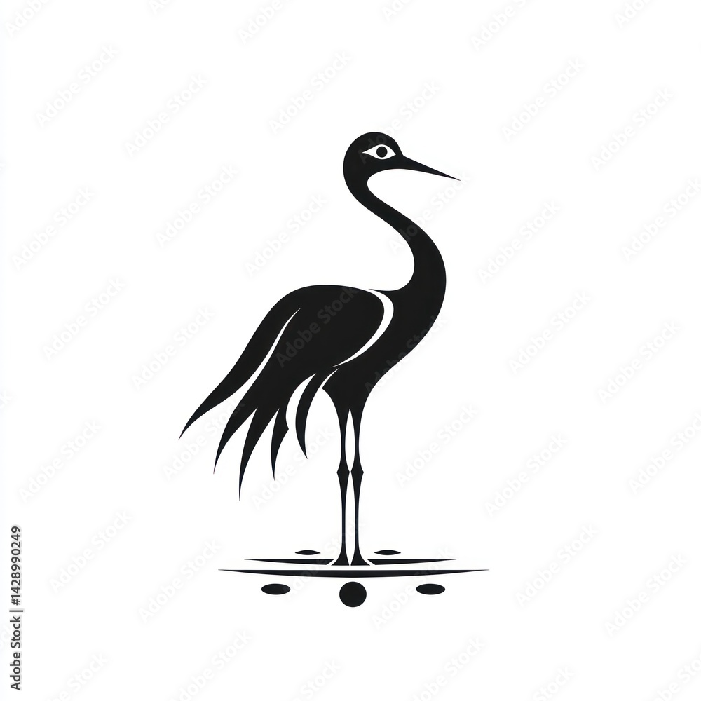 Fototapeta premium Crane Silhouette