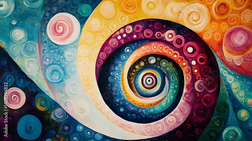 colorful abstract swirl