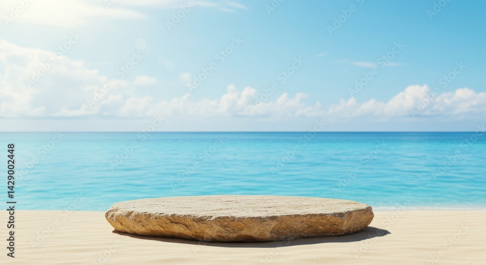 Fototapeta premium product podium scene stage for creative use of product display, realistic lighting with a fresh-looking background.