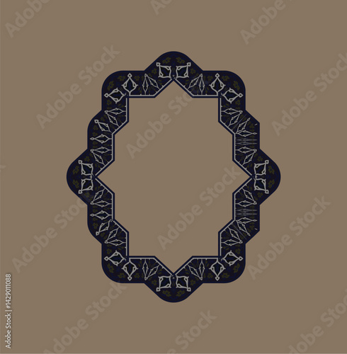 Tazhib Eslimi Art Iranian Text Box Floral