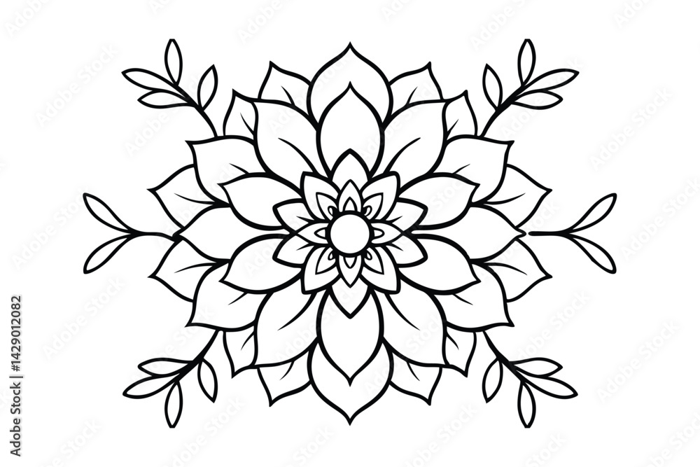 Fototapeta premium Floral Fantasy Seamless Botanical Background