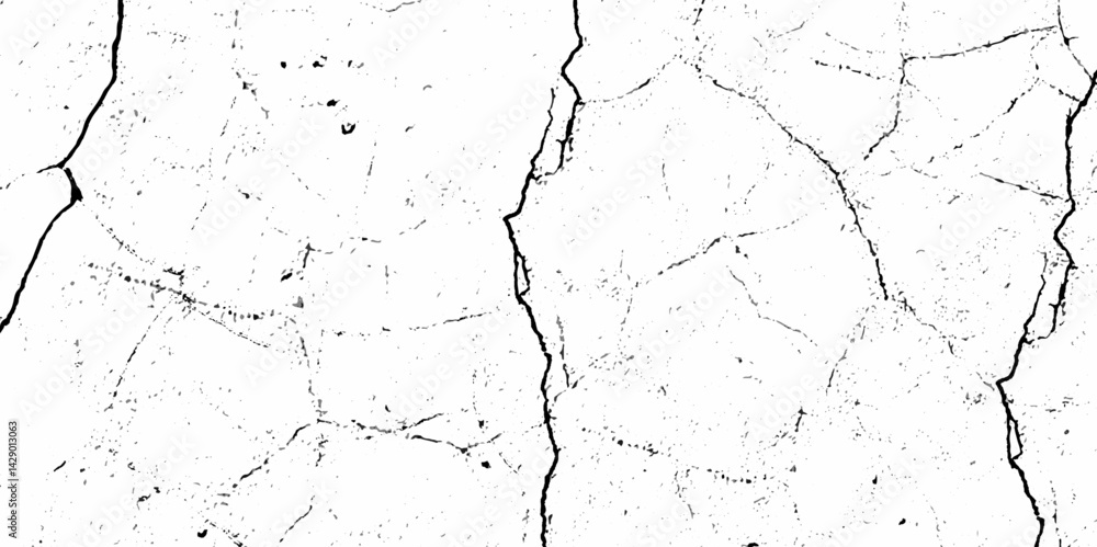 Fototapeta premium Abstract white and black texture of a grunge concrete dust wall with cracks and scratches background. distressed grunge concrete wall texture. abstract vintage of old surface texture background.