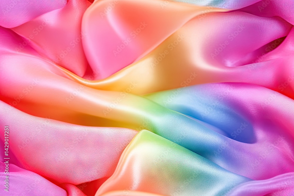 Obraz premium pastel silk textile repeatable seamless tile pattern
