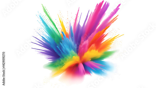 colorful feathers isolated on white background