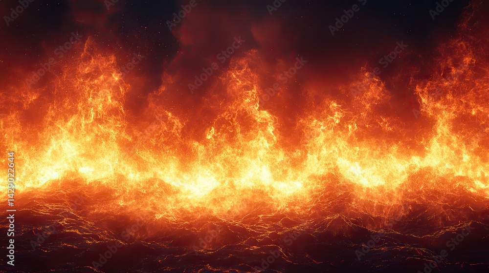 fire background with space for design toned fiery red sky with flame effect fire background with space for design toned fiery red sky with flame effect