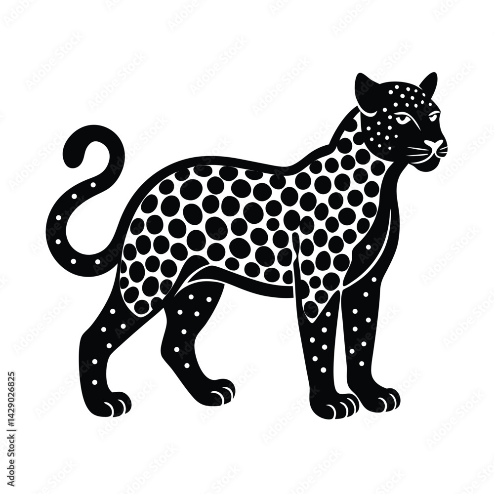 Fototapeta premium Jazzy Jaguar Vector Illustration