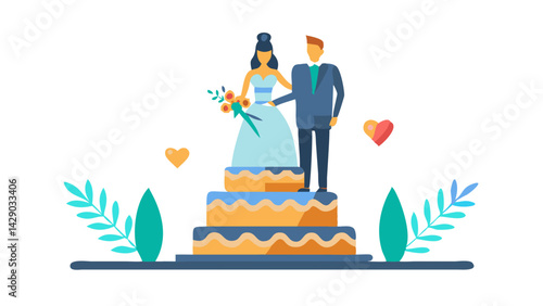 wedding cake, icon