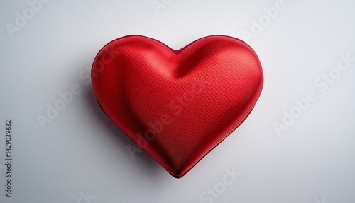 Wallpaper Mural red heart on a white background Torontodigital.ca