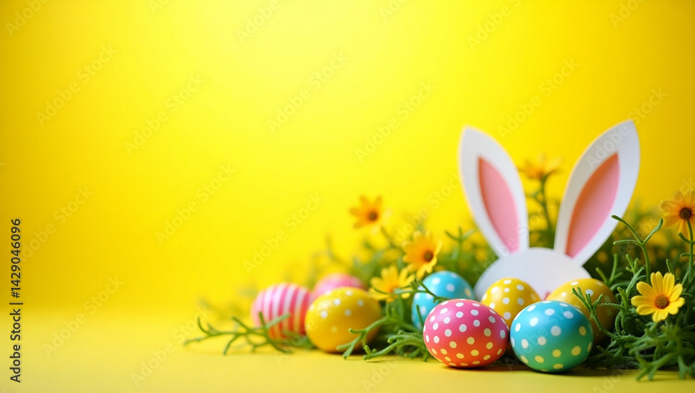 easter eggs and flowers easter eggs and flowers