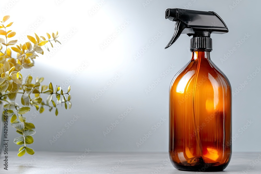 Spray Bottle with Plant Spray Bottle with Plant