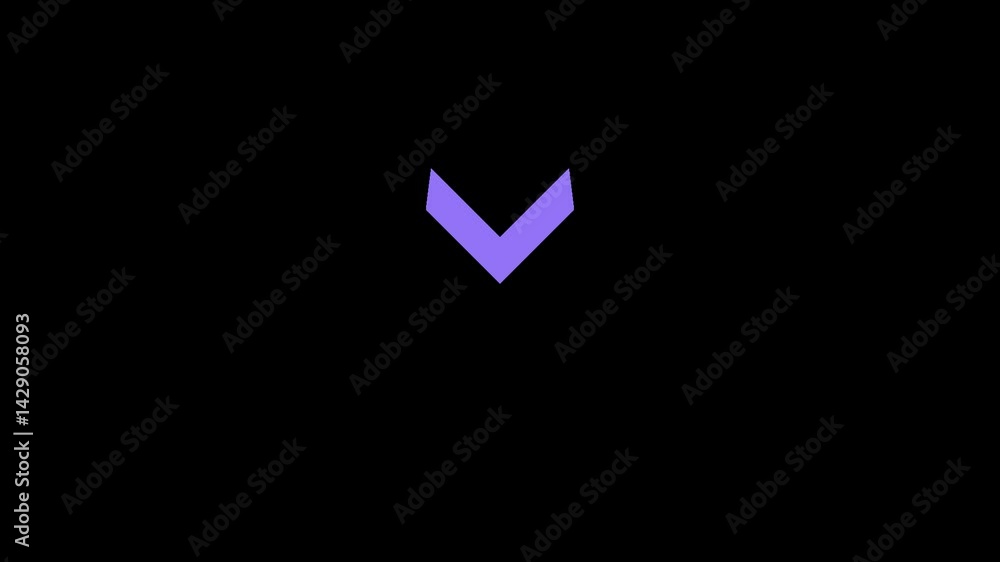 Purple Down direction Arrow Purple Down direction Arrow