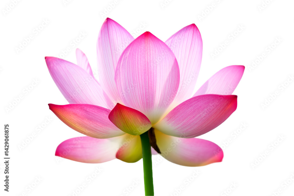 Fototapeta premium pink lotus flower on transparent background
