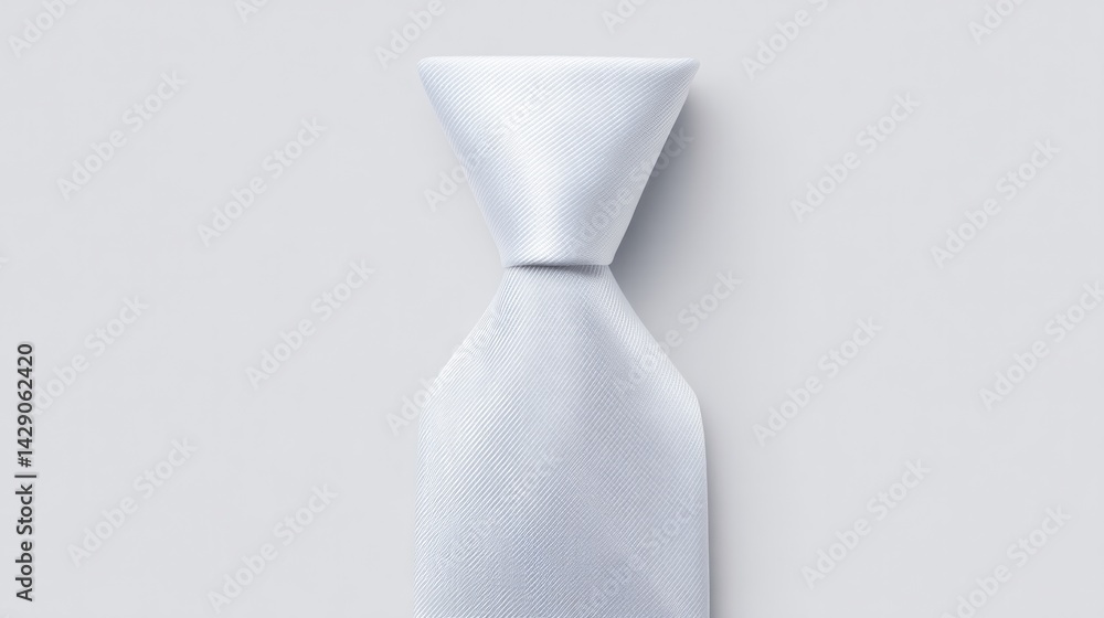 minimalistic image showing single elegant tie against stark white background representing father day minimalistic image showing single elegant tie against stark white background representing father day