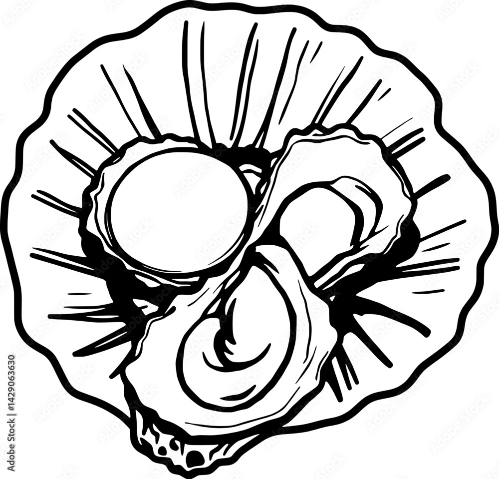 Fresh Oysters Served on the Half Shell with Lemon Fresh Oysters Served on the Half Shell with Lemon