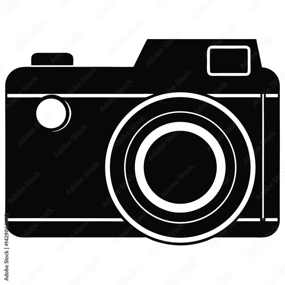 camera silhouette isolated on white background camera silhouette isolated on white background