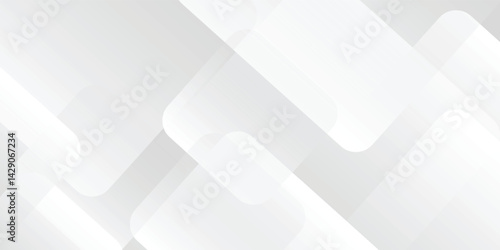 Abstract Geometric modern white and gray color . Modern and Creative Trend design in background eps10