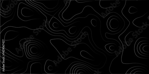 Abstract papercut design. Background of the topographic map. modern wallpaper texture and realistic design used for banner and posters, mountain relief geographic pattern. vector illustration.	